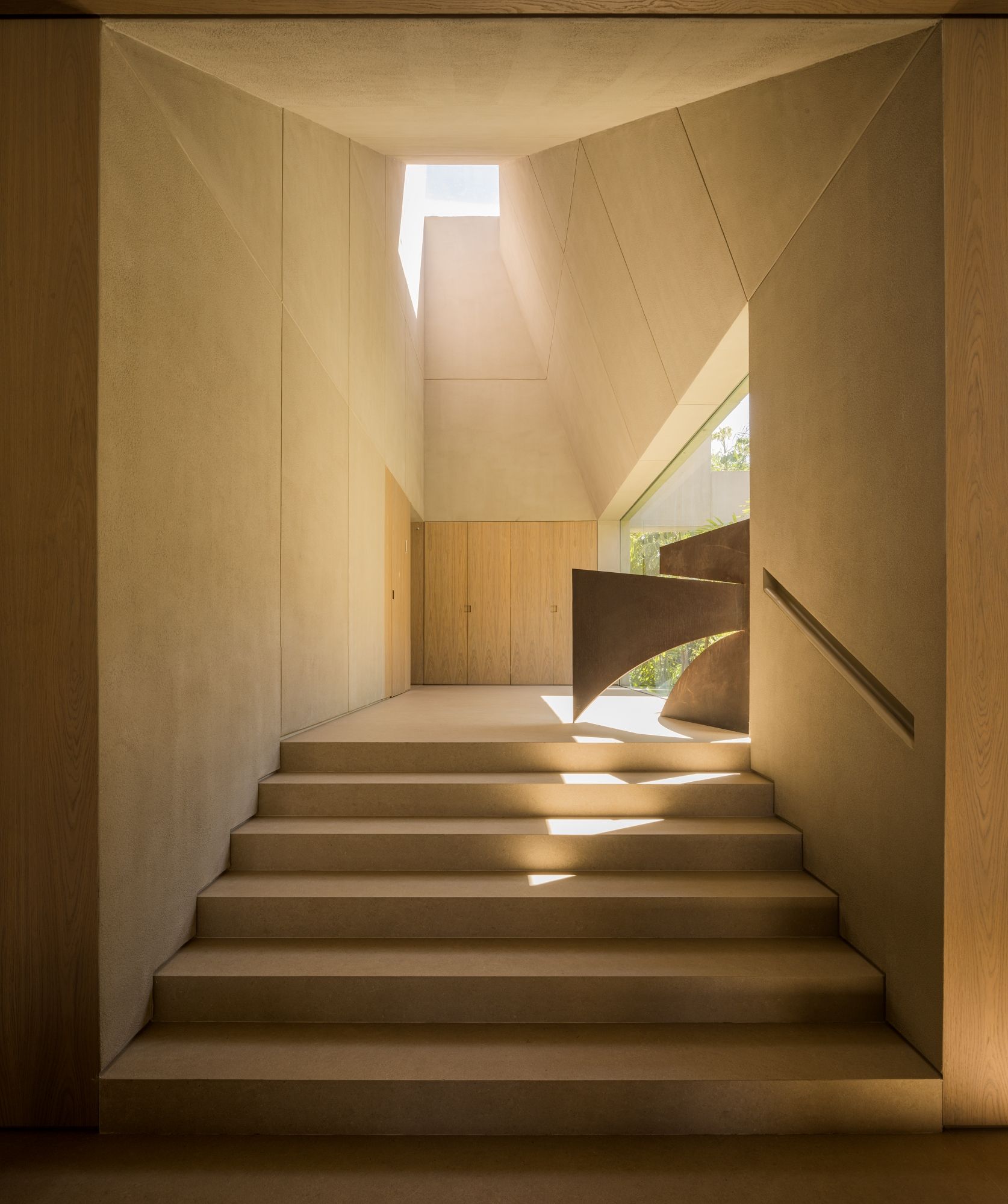 Pacaembu House stairs leading to next level