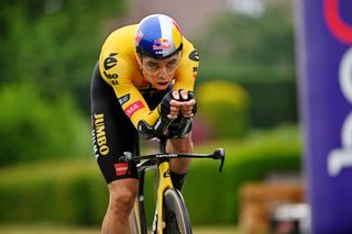 Time Trial - Elite Men - Wout van Aert wins Belgian time trial title as Remco Evenepoel crashes