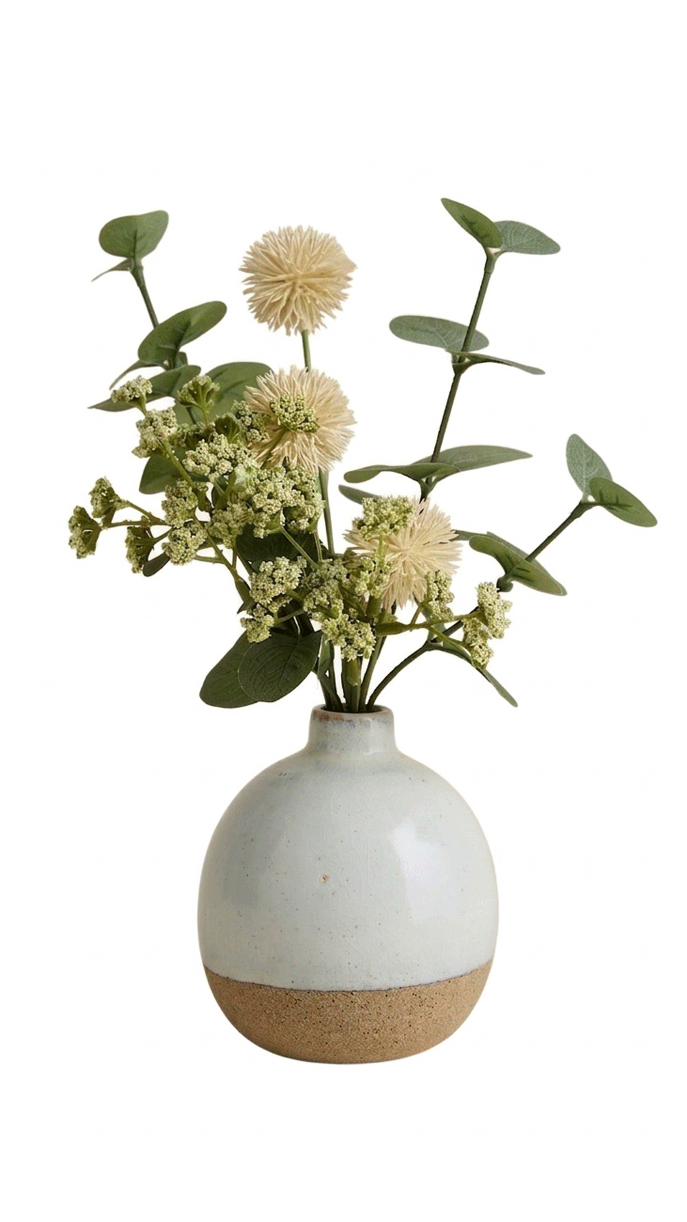 Artificial Dried Arrangement in Ceramic Pot