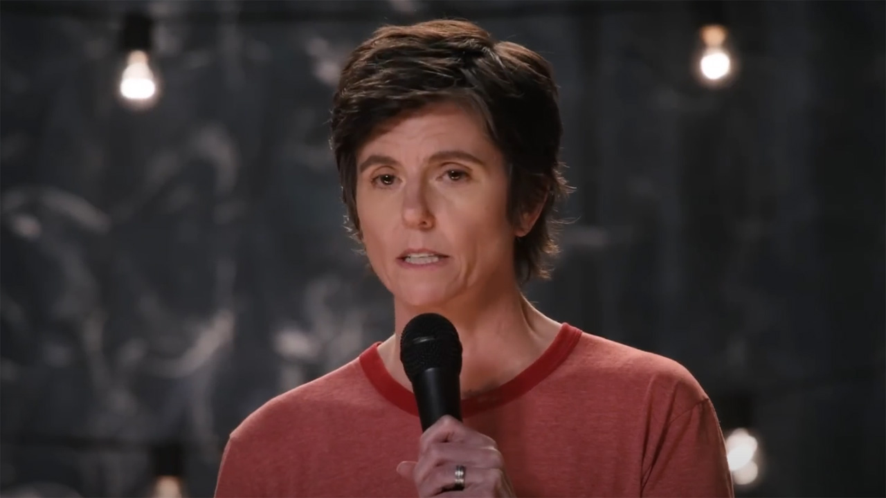 Tig Notaro talks about people thinking she looks like a man in Happy To Be Here.