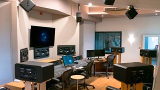 The Synchron Stage control room donned with Dante-enabled solutions. 