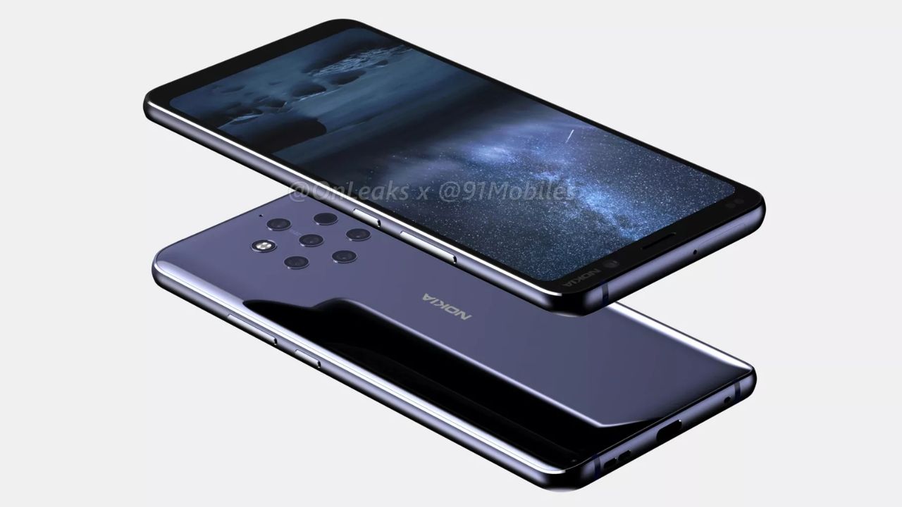 The penta-lens camera is the clear highlight. Credit: @OnLeaks / 91Mobiles