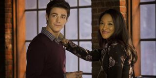 Grant Gustin and Candice Patton in The Flash TV show