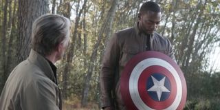 Sam is given Steve's shield in Avengers: Endgame.