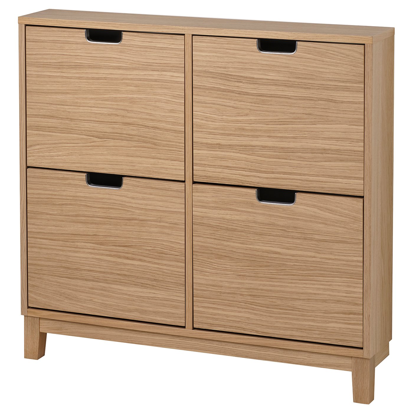 St&amp;Auml;ll Shoe Cabinet With 4 Compartments - Oak Veneer 37 3/4x6 3/4x35 3/8 "