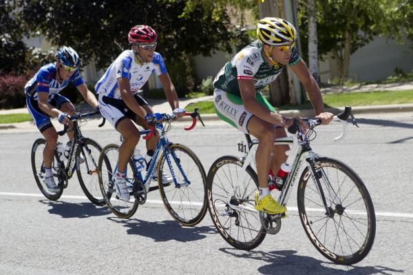 Jesse Anthony (Kelly Benefit Strategies-OptumHealth) has bridged across to two members of the early break, Rubens Bertogliati (Team Type 1-Sanofi) and Bradley White (UnitedHealthcare).