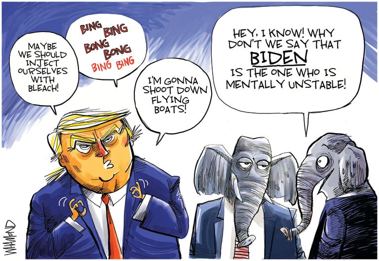 Political Cartoon U.S. Trump Biden coronavirus remarks GOP | The Week