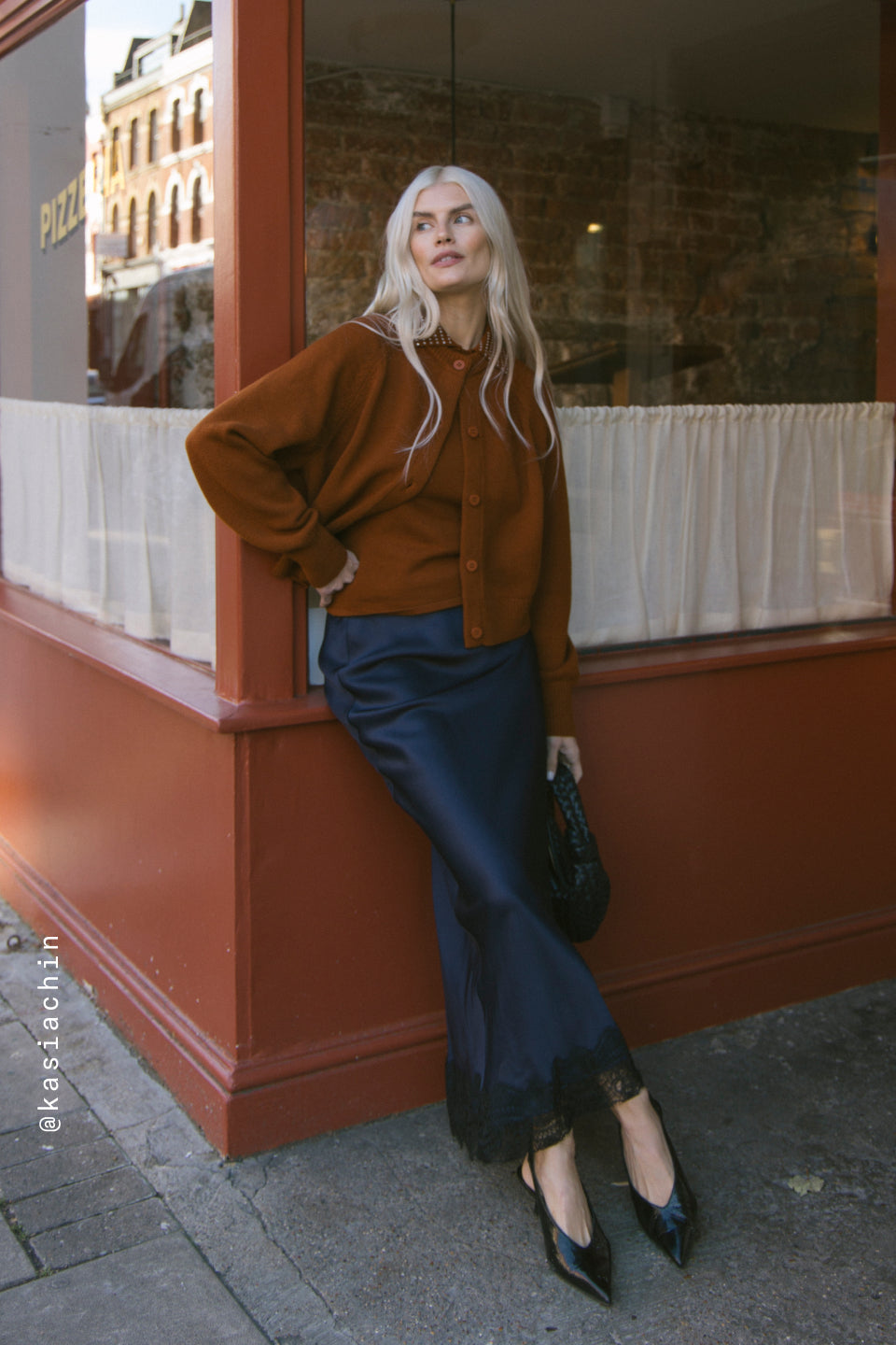 Ari Lace Satin Slip Skirt