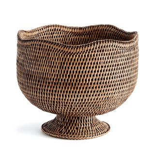 Rattan Footed Cachepot