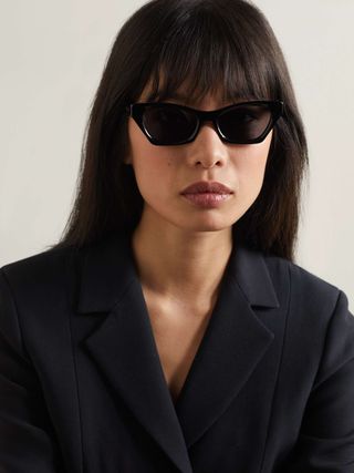 Diormidnight B1i Cat-Eye Acetate Sunglasses