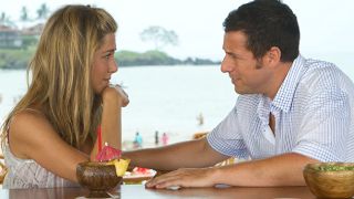 Adam Sandler and Jennifer Aniston in Just Go With It.