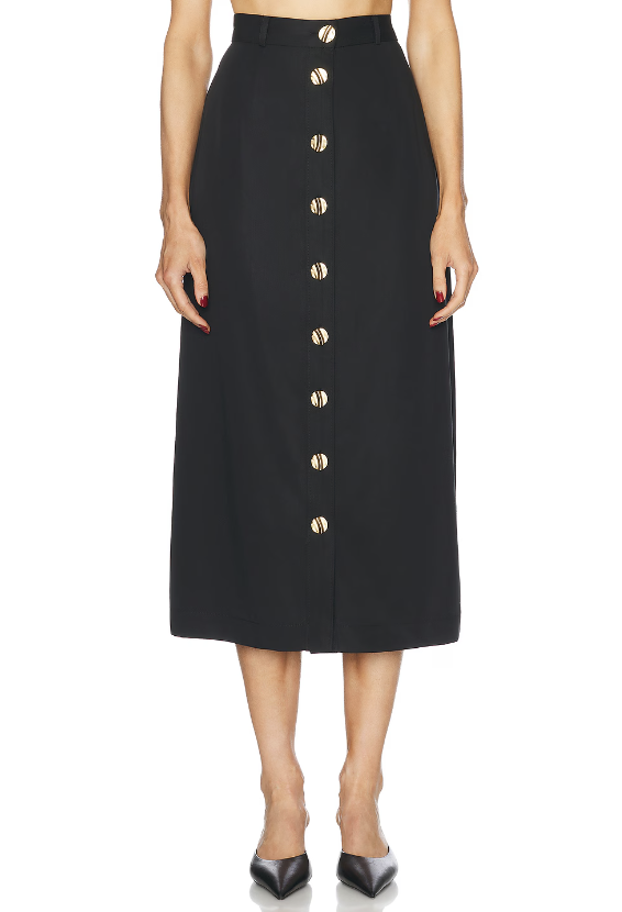 Matthew Bruch, Button Front Midi Skirt