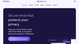 Website screenshot for Proton Mail