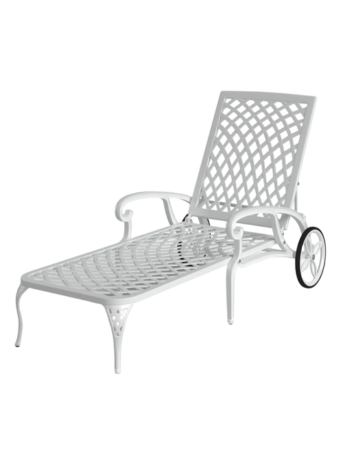 Bauder Outdoor Metal Chaise Lounge