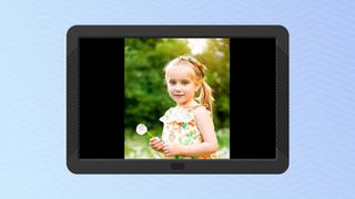 Atatat Digital Photo Frame vertical image presented horizontally