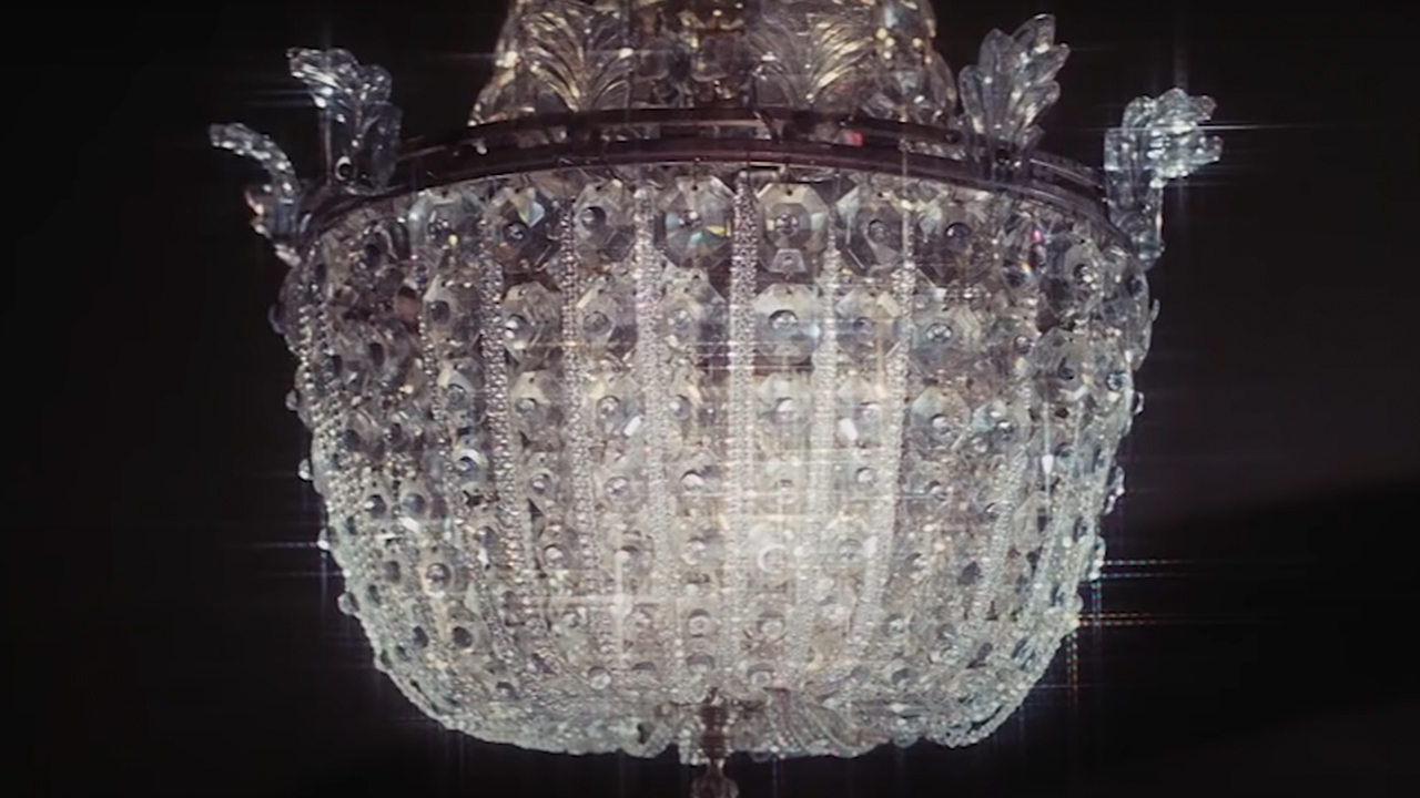 A chandelier made of Diamonds in Diamonds are Forever