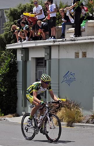Spectators made use of every vantage point.