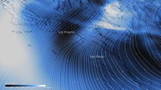 santa ana winds, southern California, desert