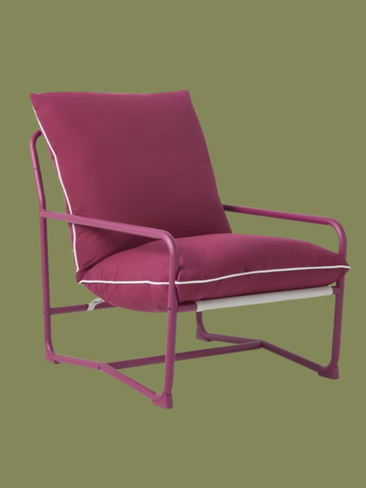 John Lewis, Marcy Sling Garden Chair in Fuchsia