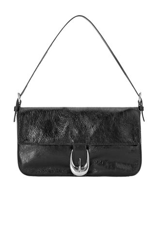 Harlow Crinkled Leather Shoulder Bag