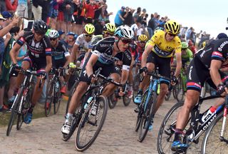 Froome rode impressively across the cobbles, but there was no stopping Martin's powerful solo attack (Watson)