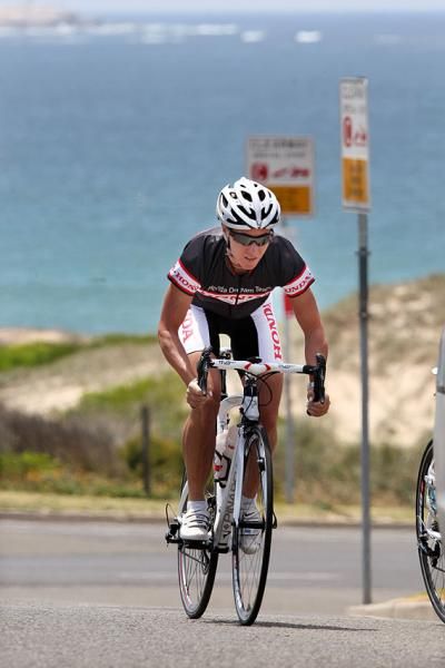 Rochelle Gilmore checks out the Cronulla course ahead of this weekend's race.