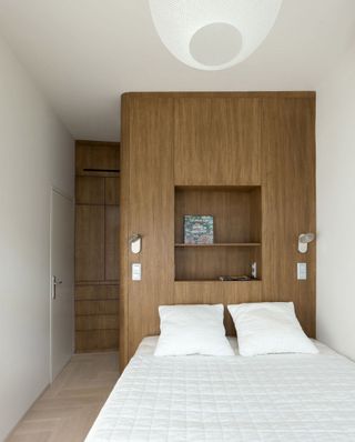 The bedrooms are positioned on the second floor of the property