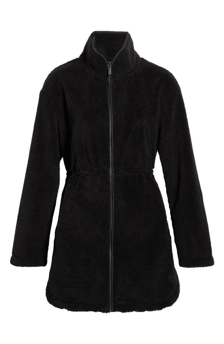 Faux Shearling Longline Jacket