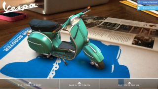 Vespa asked 900lbs of Creative to create an AR experience that works in conjunction with a print magazine ad