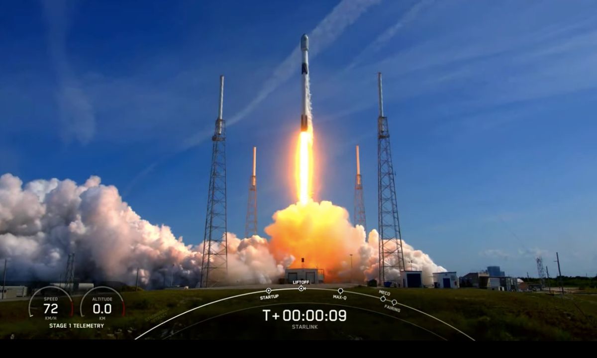 Watch SpaceX launch 46 satellites and land a rocket at sea Sunday evening