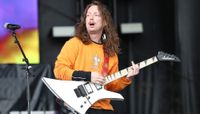 Brady Ebert performs onstage with Turnstile at the Boston Calling Music Festival in Boston, Massachusetts on May 24, 2019 
