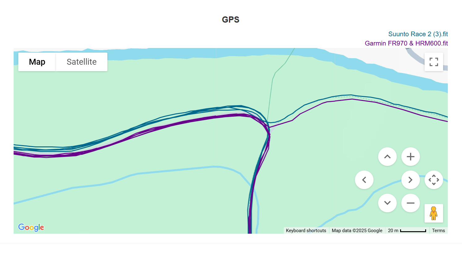 Suunto Race 2 GPS track