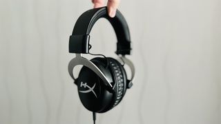 HyperX CloudX wired headset held