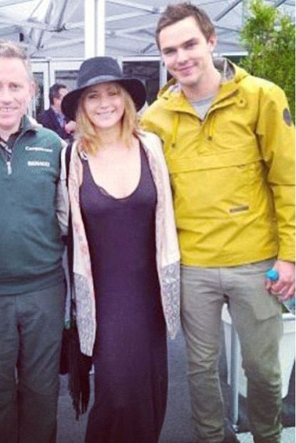 Jennifer Lawrence and Nicholas Hoult at the Canadian Grand Prix