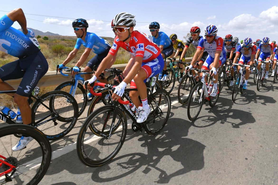Rudy Molard (Groupama-FDJ) in the leader's jersey
