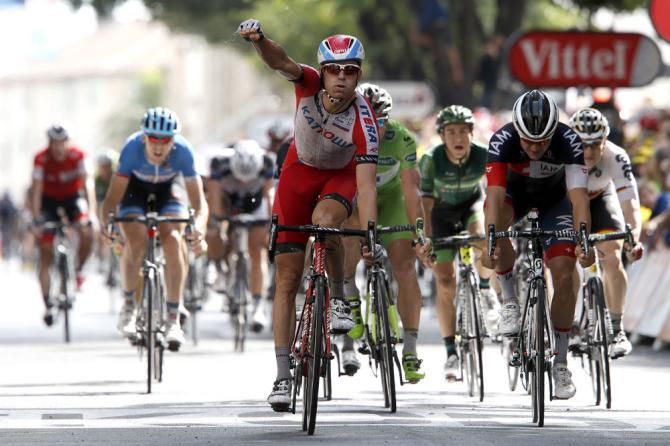 Alexander Kristoff wins stage 15 of the Tour de France