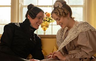 Suranne Jones and Sophie Rundle as Anne Lister and Ann Walker in Gentleman Jack