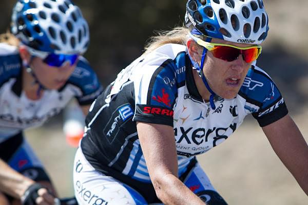 Kristin Armstrong racing the 2012 Tour of the Gila where she won the overall title