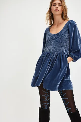 Farrier Velvet Mini Dress