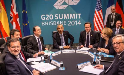 World leaders meet during the G-20 summit in Brisbane