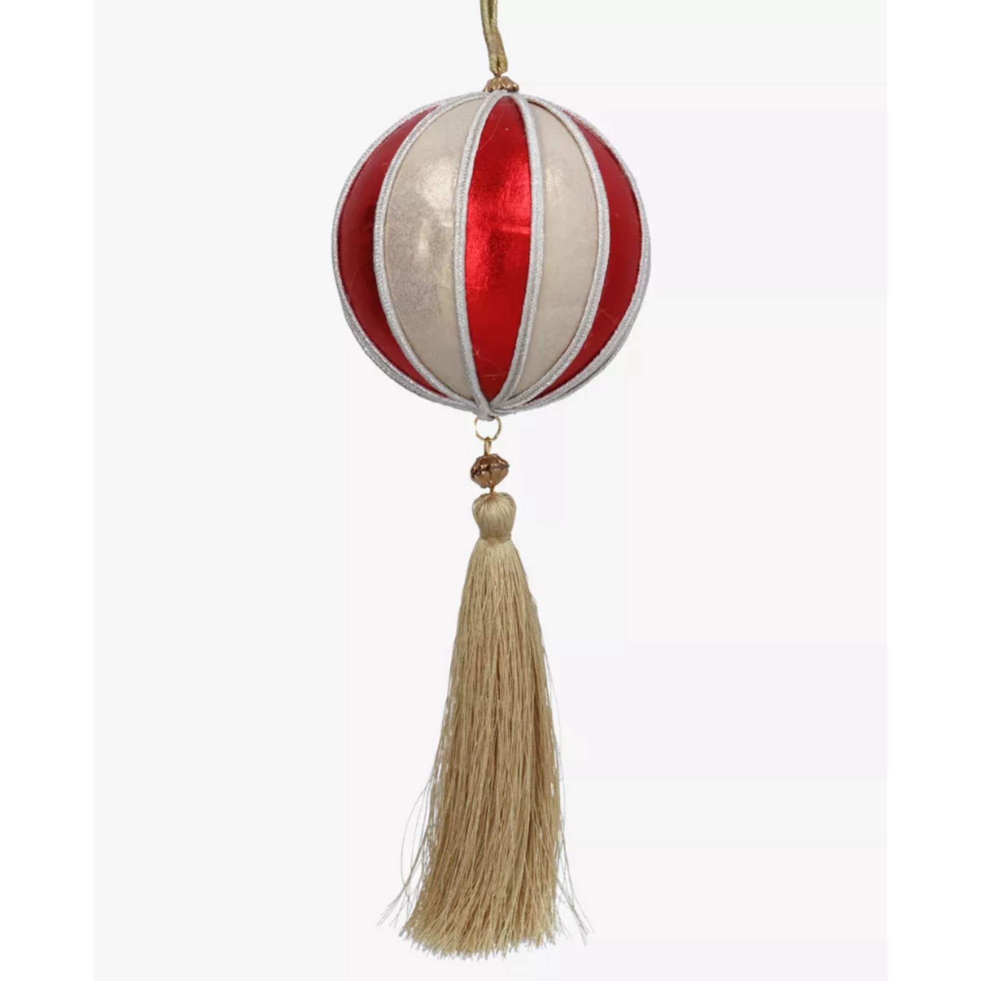 Selfridges Edit Tassel Fabric Ball Christmas Decoration