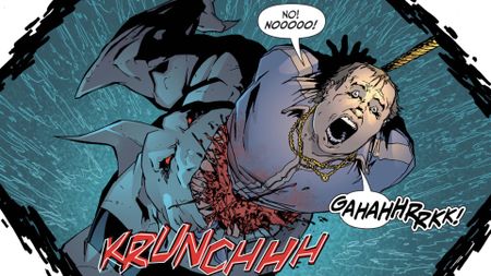 image of King Shark eating a guy