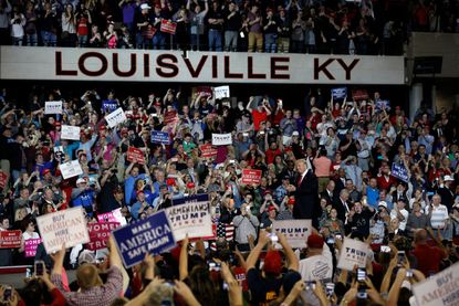 A Trump rally in Louisville, Kentucky