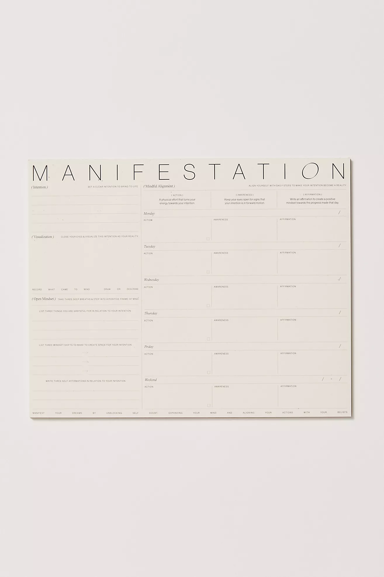 Wilde House Paper Manifestation Pad