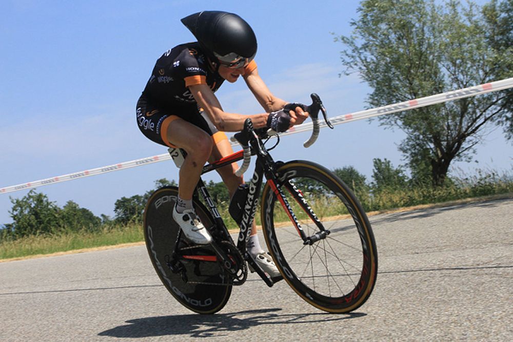 Mara Abbott (Wiggle-Honda) moved up in to 5th overall after the time trial