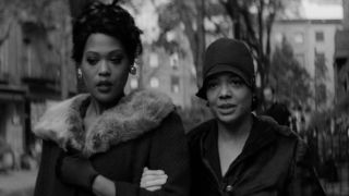 Antoinette Crowe-Legacy and Tessa Thompson in Passing