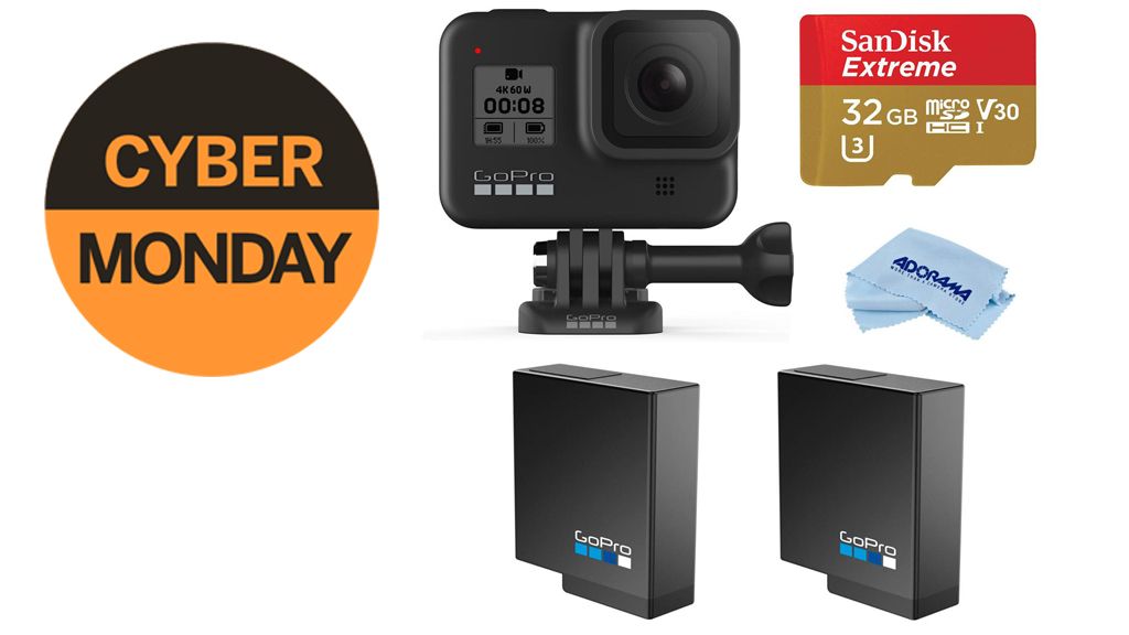 GoPro Hero8 Black + SD card + two batteries just 349.99 for Cyber