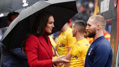 Kate Middleton was met with huge applause at the rugby on Saturday