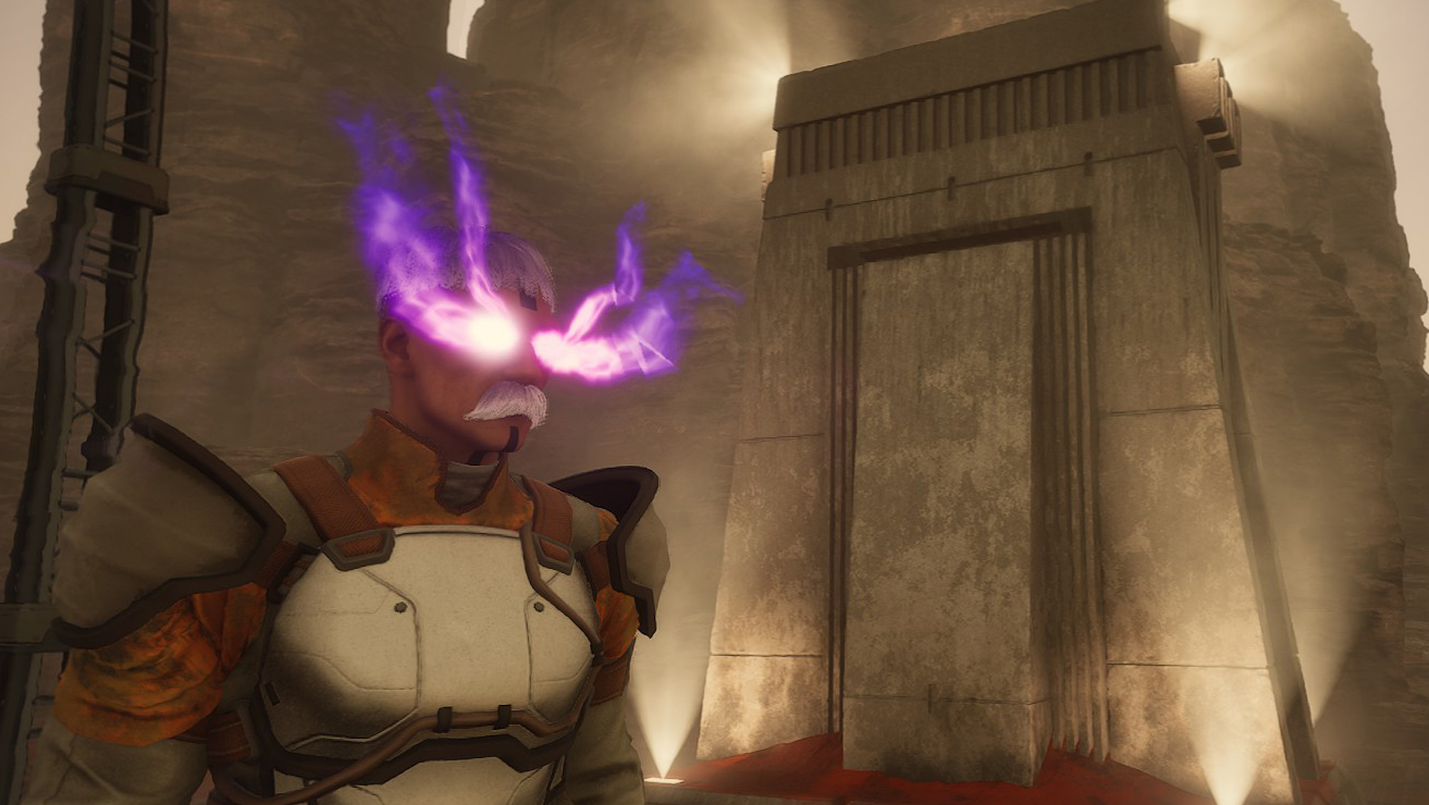 A Dune player character on spice