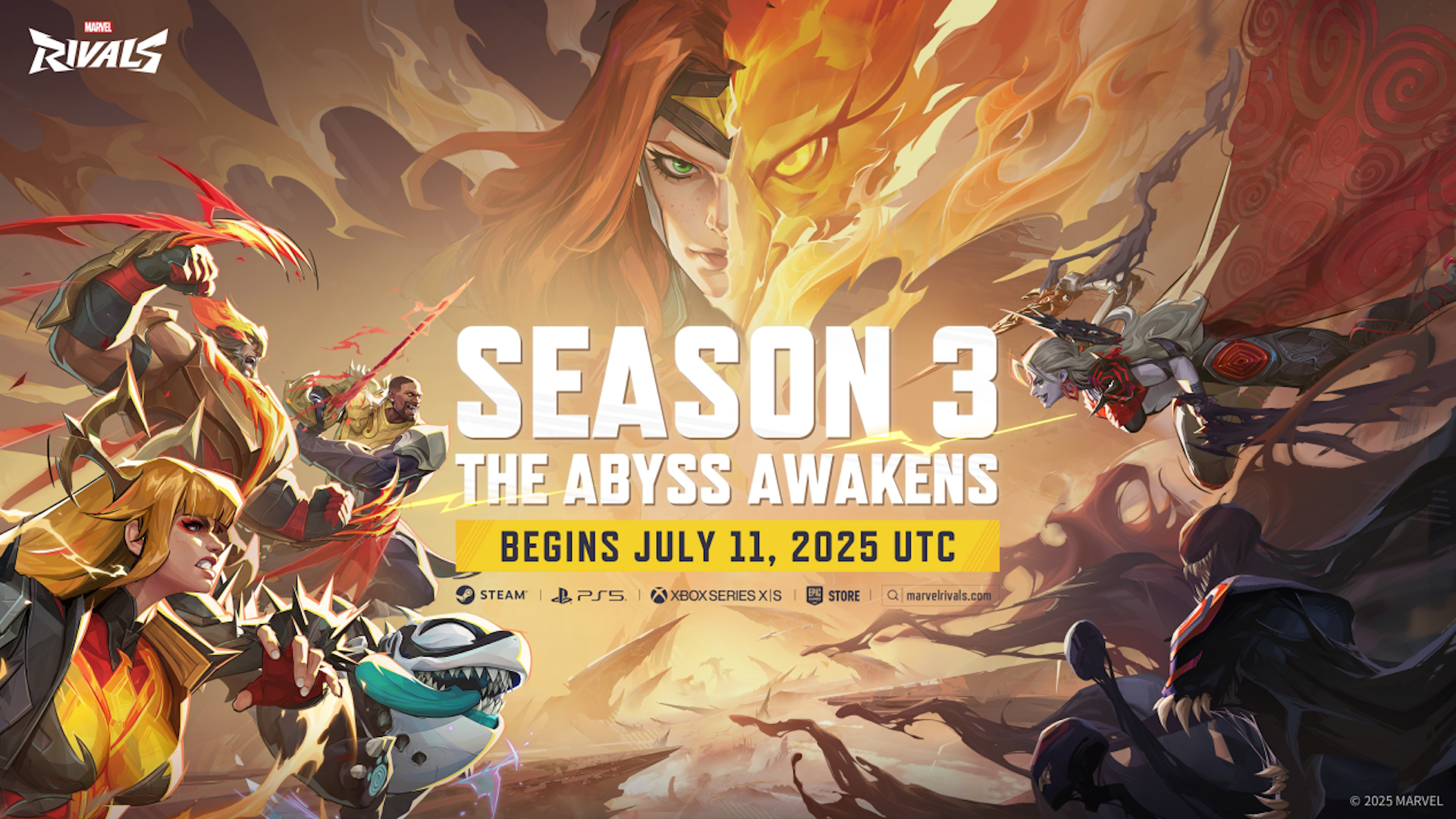 Marvel Rivals Season 3 infographic